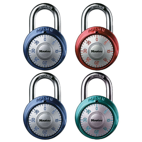 Combination Lock with Silver Dial