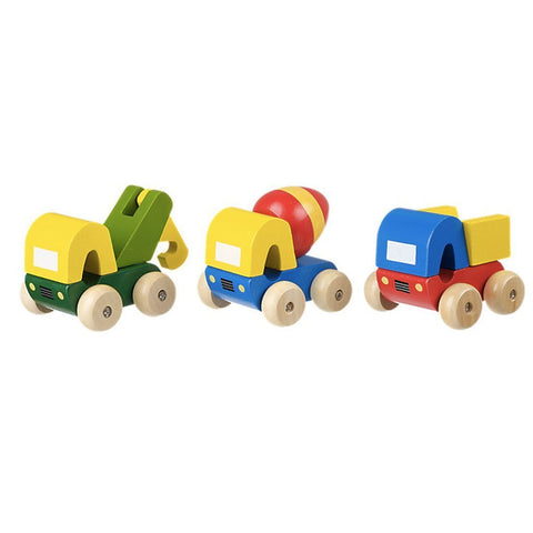 Set of 3 Wooden Trucks