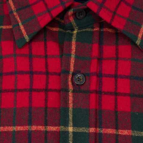 Classic Lodge Shirt in Red Tartan