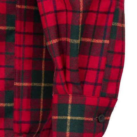 Classic Lodge Shirt in Red Tartan