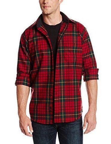Classic Lodge Shirt in Red Tartan
