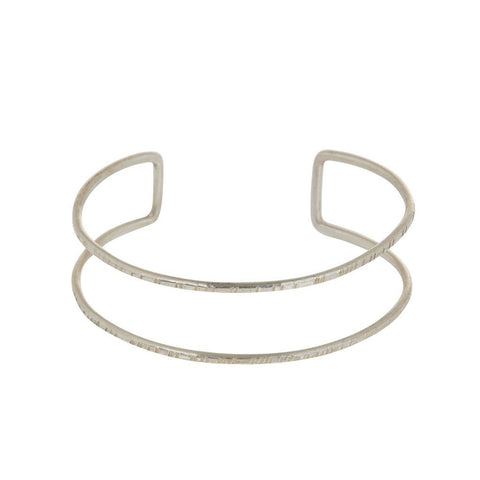 Double Bangle in Silver