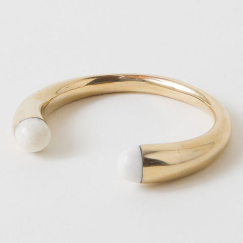 Dash Tipped Cuff Brass
