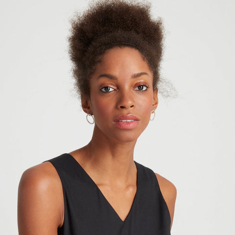 Simple Circle Earrings in Silver