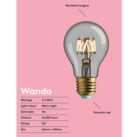 Wanda LED Filament Light Bulb