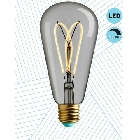 Whirly Willis LED Filament Light Bulb