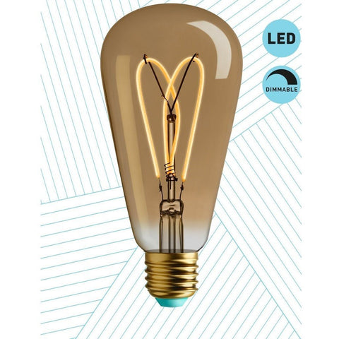 Whirly Willis LED Filament Light Bulb