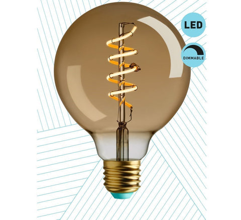 Whirly Wyatt LED Filament Light Bulb