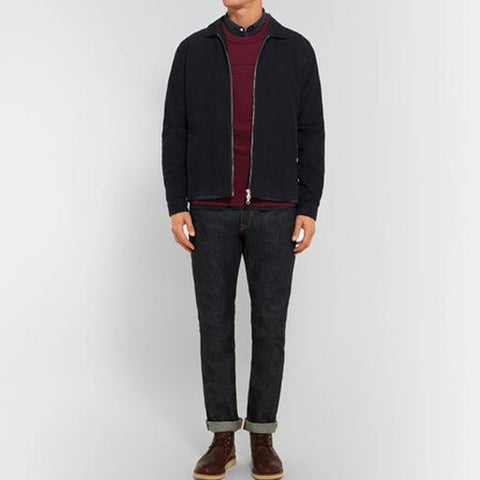 Burgundy Textured Knit Sweater