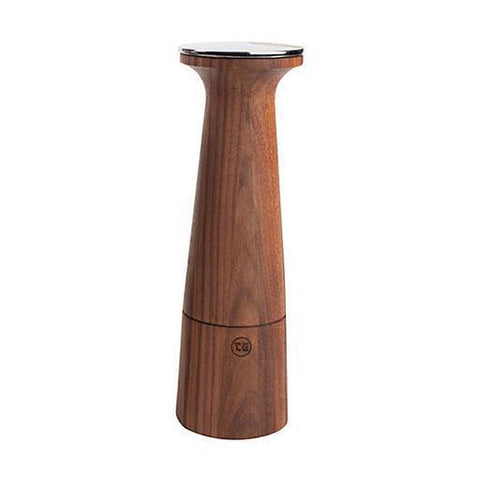 Oblique Walnut Wood Pepper Mill