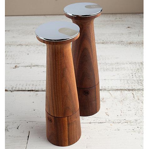 Oblique Walnut Wood Pepper Mill