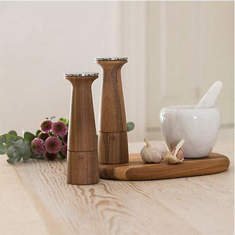 Oblique Walnut Wood Salt Mill