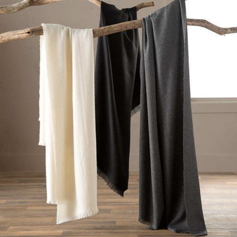 Neutral Baby Alpaca Throw