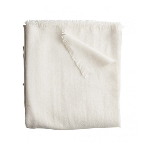 Neutral Baby Alpaca Throw