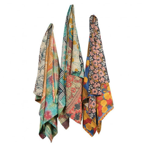 One-of-a-Kind Kantha Throws