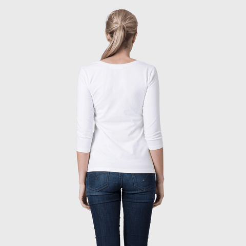 White T-Shirt Co Women‰۪s Fitted Scoop Neck T-shirt | BuyMeOnce.com