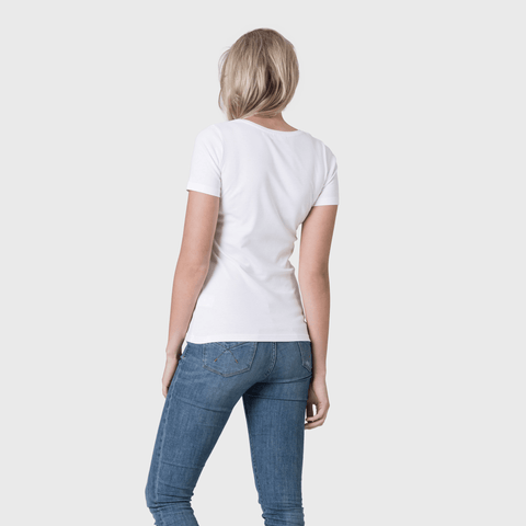 White T-Shirt Co Women‰۪s Relaxed Short Sleeve Scoop Neck T-shirt | BuyMeOnce.com