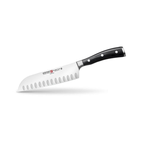 Classic Ikon 7" Santoku, Hollow Edge